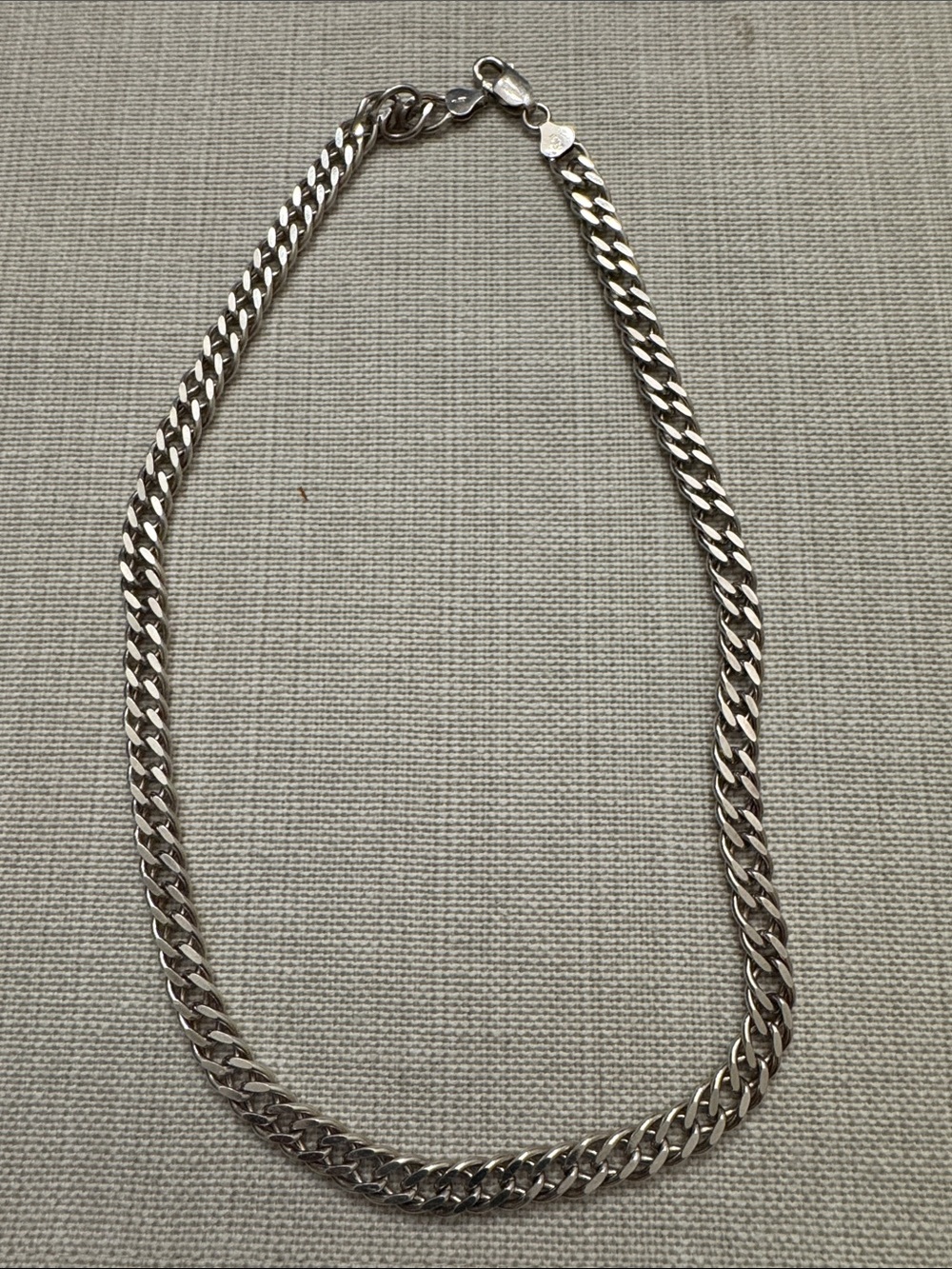 Sterling Silver Women's Cuban Link Chain Necklace - Silver